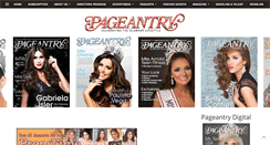 Desktop Screenshot of pageantrymagazine.com