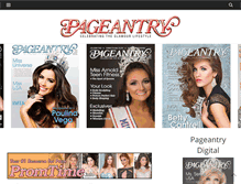 Tablet Screenshot of pageantrymagazine.com